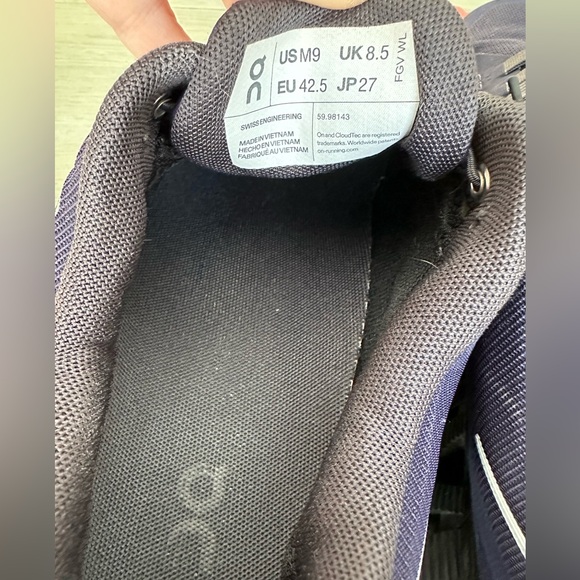 On Running Cloud 6 Men's Dark Blue Sneakers size 9 - Picture 5 of 9